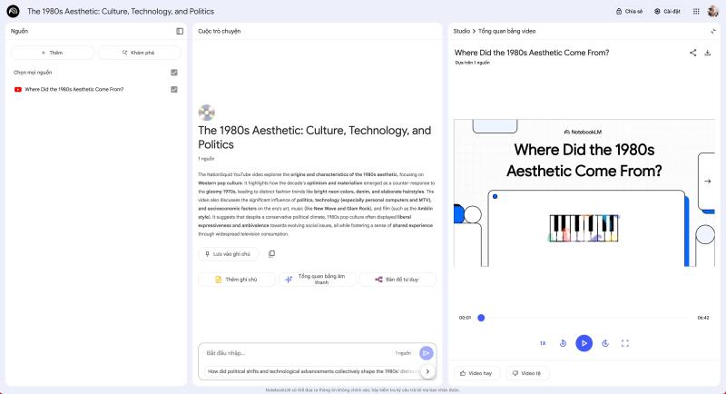 Google NotebookLM,  NotebookLM la gi,  su dung NotebookLM,  NotebookLM tao video anh 1
