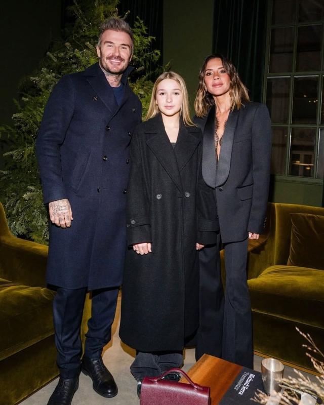 Harper Beckham,  David Beckham,  Victoria anh 8
