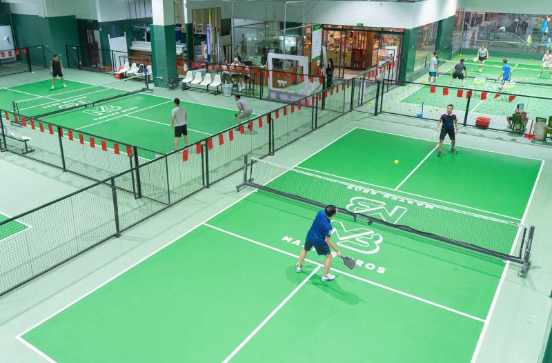San pickleball trong TTTM,  san pickleball toa nha,  san pickleball dieu hoa,  san pickleball may lanh,  san pickleball Ha Noi anh 1