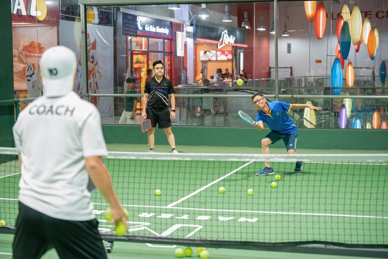 San pickleball trong TTTM,  san pickleball toa nha,  san pickleball dieu hoa,  san pickleball may lanh,  san pickleball Ha Noi anh 2