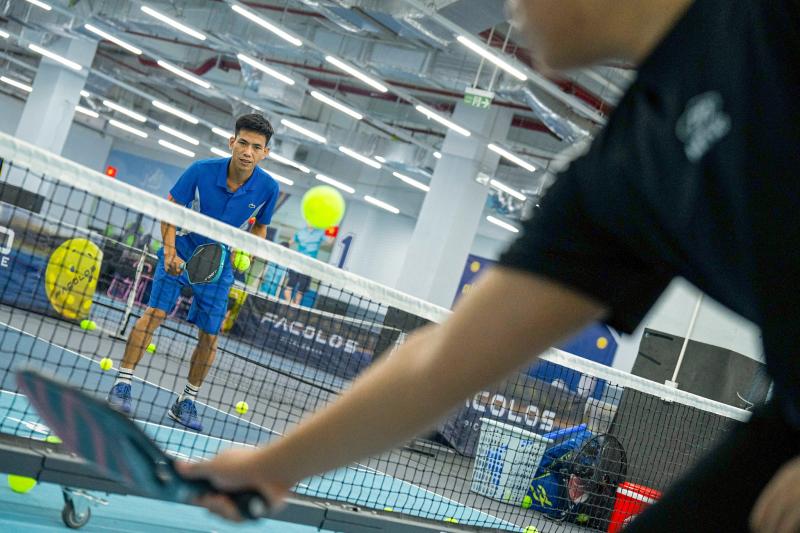 San pickleball trong TTTM,  san pickleball toa nha,  san pickleball dieu hoa,  san pickleball may lanh,  san pickleball Ha Noi anh 6
