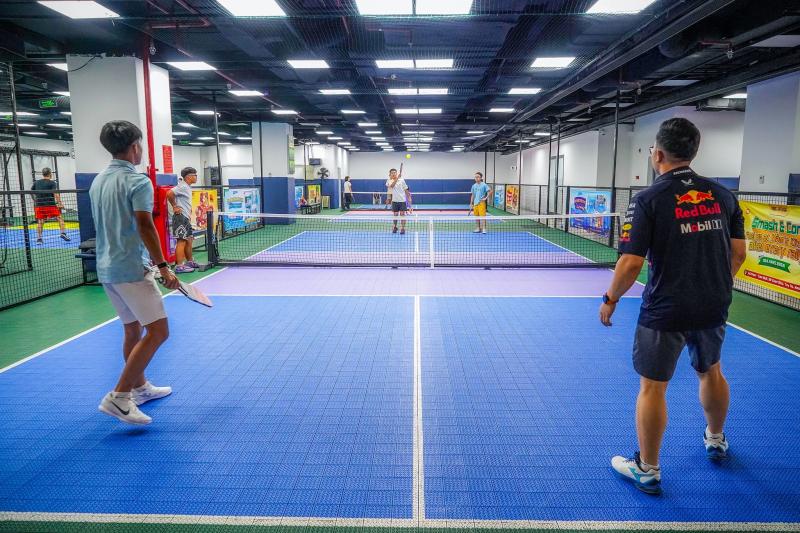 San pickleball trong TTTM,  san pickleball toa nha,  san pickleball dieu hoa,  san pickleball may lanh,  san pickleball Ha Noi anh 9