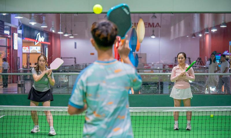 San pickleball trong TTTM,  san pickleball toa nha,  san pickleball dieu hoa,  san pickleball may lanh,  san pickleball Ha Noi anh 10