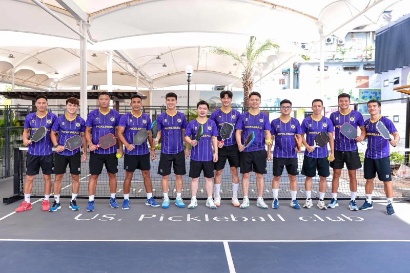 pickleball,  cau thu Viet Nam,  bong da Viet Nam,  V-League,  CLB Ha Noi,  giai pickleball, CLB bong da Ha Noi anh 1
