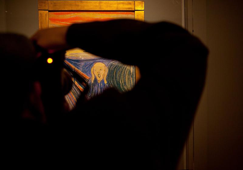 The Scream Edvard Munch,  Tieng thet Edvard Munch,  hoi hoa hien dai,  Edvard Munch,  tranh The Scream,  lich su hoi hoa,  buc tranh Tieng thet,  nghe thuat The Scream anh 2