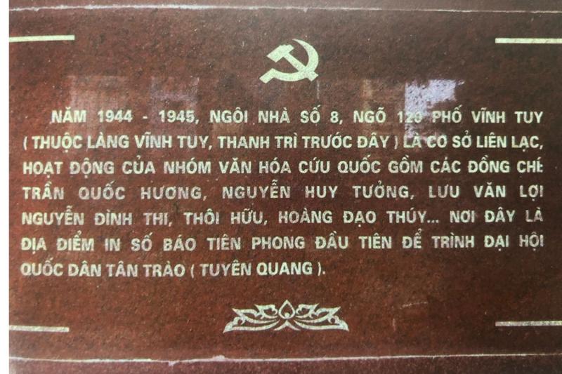 hoat dong cach mang,  lich su Viet Nam,  hoi ky chien tranh,  hoi ky Ha Noi,  lich su Ha Noi anh 1
