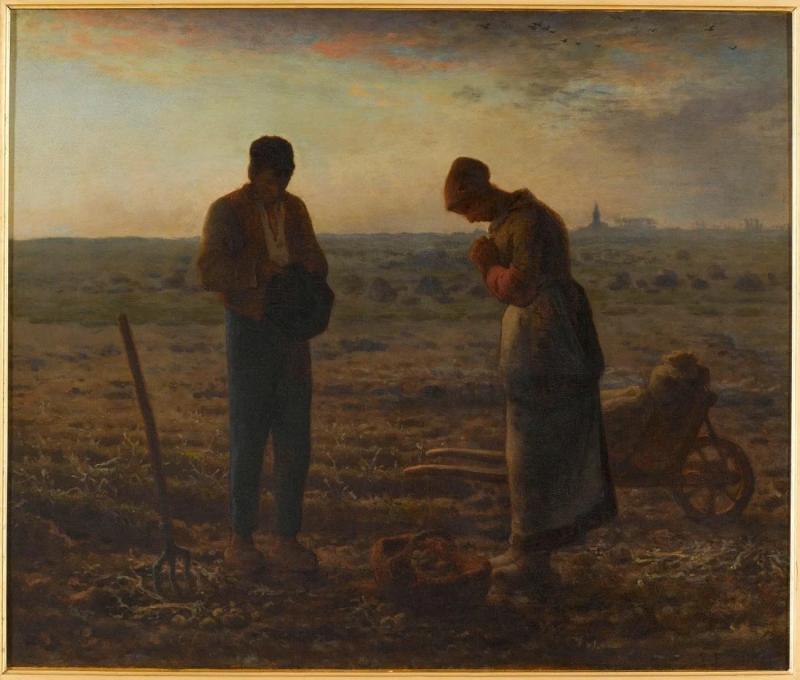 Kiet tac hoi hoa,  tranh The Angelus,  Van Gogh xuc dong,  Dali phat cuong,  nghe thuat sieu thuc,  y nghia buc tranh,  hoi hoa nong dan,  trien lam Millet,  lich su tranh Angelus,  Jean-Francois Millet,  Salvador Dali,  Vincent van Gogh,  gia tri nghe thuat,  ban nang vo thuc. anh 1