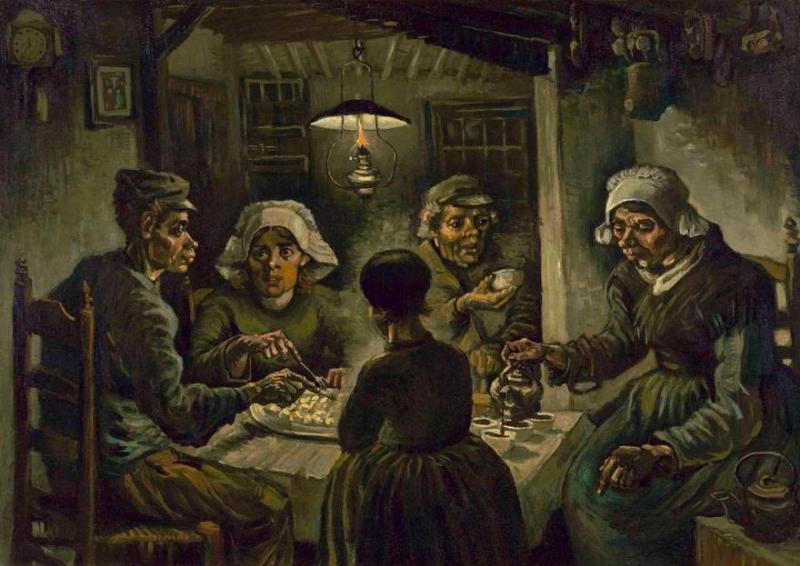 Kiet tac hoi hoa,  tranh The Angelus,  Van Gogh xuc dong,  Dali phat cuong,  nghe thuat sieu thuc,  y nghia buc tranh,  hoi hoa nong dan,  trien lam Millet,  lich su tranh Angelus,  Jean-Francois Millet,  Salvador Dali,  Vincent van Gogh,  gia tri nghe thuat,  ban nang vo thuc. anh 2