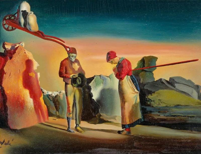 Kiet tac hoi hoa,  tranh The Angelus,  Van Gogh xuc dong,  Dali phat cuong,  nghe thuat sieu thuc,  y nghia buc tranh,  hoi hoa nong dan,  trien lam Millet,  lich su tranh Angelus,  Jean-Francois Millet,  Salvador Dali,  Vincent van Gogh,  gia tri nghe thuat,  ban nang vo thuc. anh 3